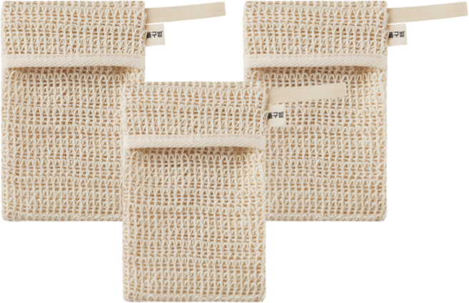 동구밭 친환경 사이잘삼 비누망, 3개