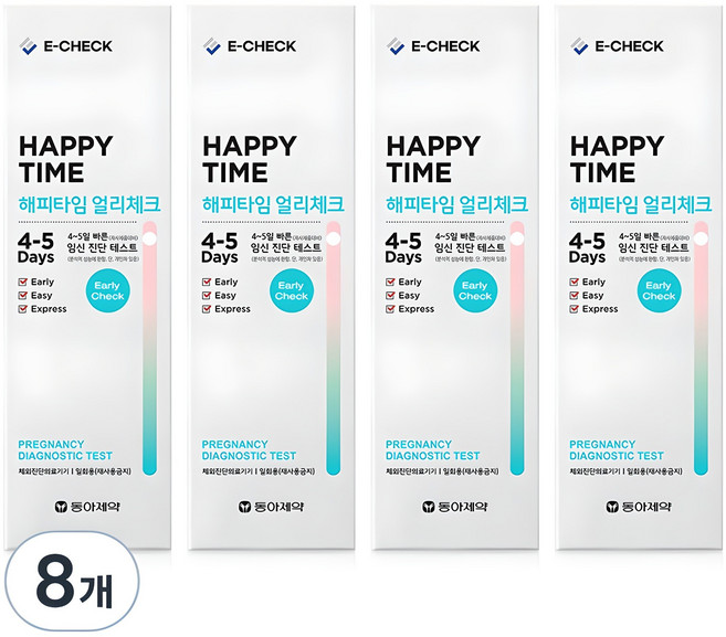동아제약 해피타임 얼리체크 임신테스트기, 1개입, 8개
