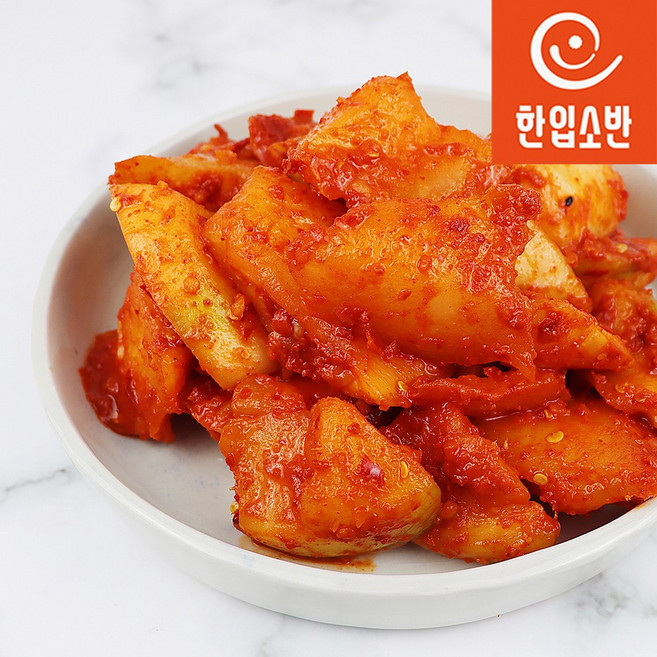 한입소반 전라도식 석박지 1kg 충무김밥 깍두기, 1개
