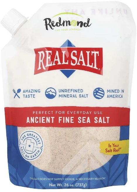 Redmond Trading Company Real Salt Ancient Fine Sea Salt 26 oz (737 g) 1팩, 1개, 737g - 쿠팡