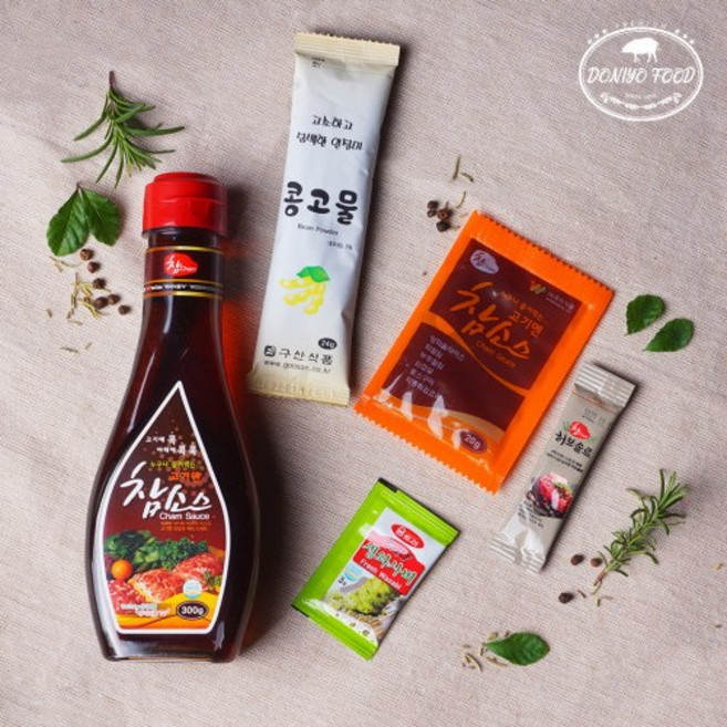 곁들여 먹으면 맛있는 소스 5종 / 참소스20g 참소스 300g 생와사비 43g 허브솔트 3g 스테이크시즈닝 4g, 1개, 몬트리얼 스테이크 시즈닝4g