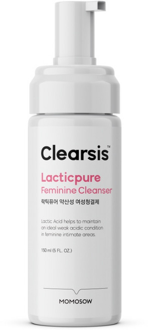 모모쏘우 클리어시스 락틱퓨어 약산성 여성청결제, 1개, 150ml