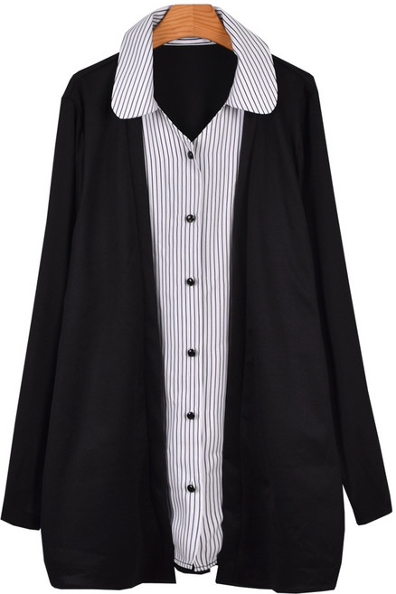 마마걸 링크배색가디건 빅사이즈