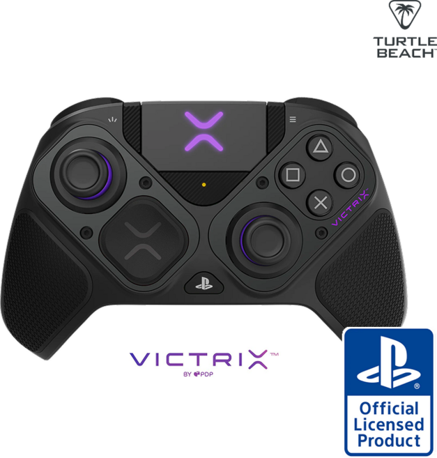 터틀비치 빅트릭스 프로 Victrix Pro BFG 블랙 PS & PC 무선 컨트롤러 게임패드 커스텀패드 정발, 1개, 052-002-BK