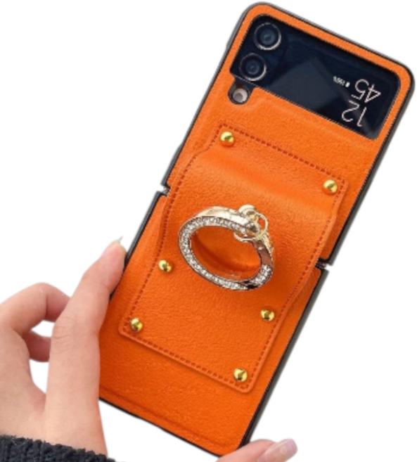 럭스폰 갤럭시 플립 가죽 힌지 ZFLIP 케이스