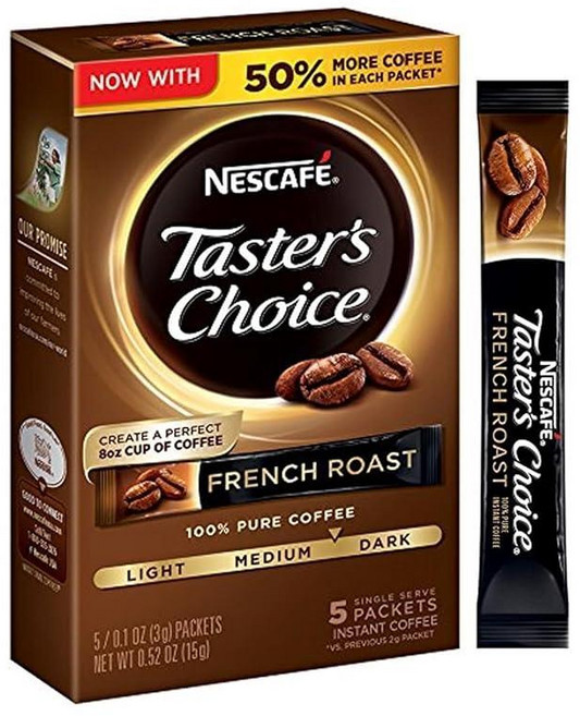 Nescafé Taster's Choice 인스턴트 커피 음료 헤이즐넛 패킷 16개 각 3g(0.1온스) - 2개, 16개입