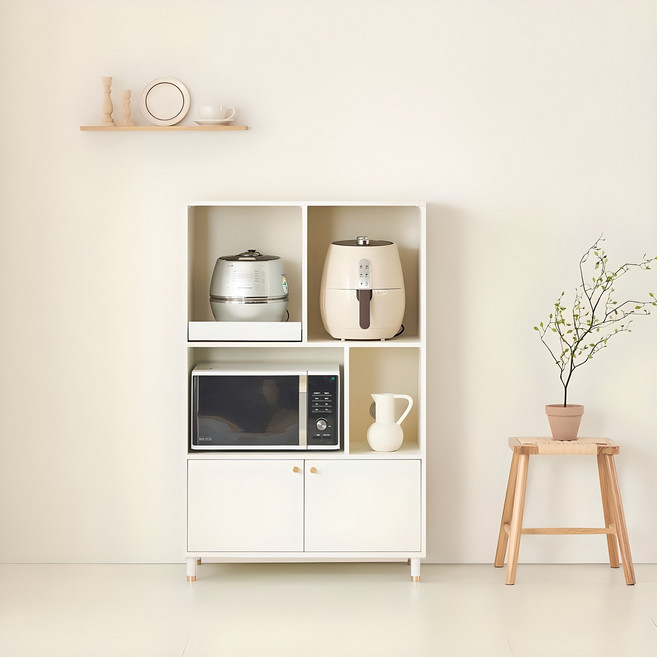 동서가구 이즈 글랜 멀티 렌지대 방문설치, 화이트, 3단