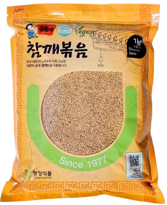 고소한 청정식품 볶음 참깨 통참깨 금동이 참깨볶음, 1개