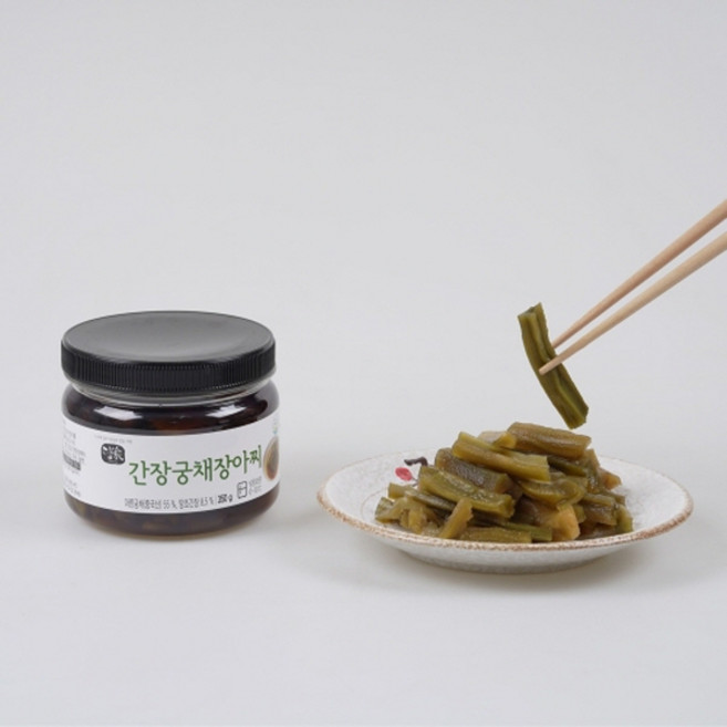 (무료배송)100% 국내산 농산물로 4대를 이어온 전통 장류의 명가/순창 성가정식품/간장 궁채 장아찌, 350g, 2개