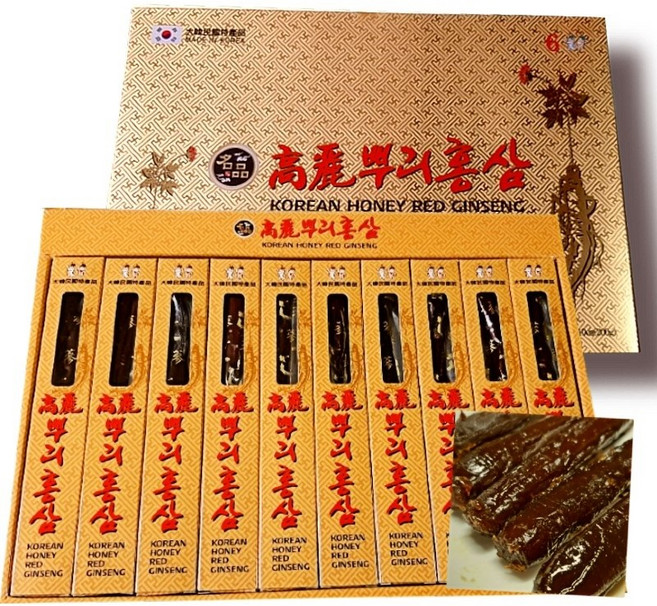 고려 홍삼정과 홍삼절편 도라지절편 선물세트, 200g, 1박스