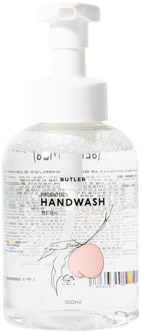 버틀러 거품타입 핸드워시 복숭아향, 1개, 500ml