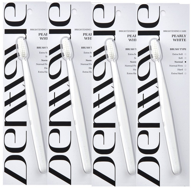 덴띠끄 펄리 화이트 칫솔 (Normal) 4개, 1개입