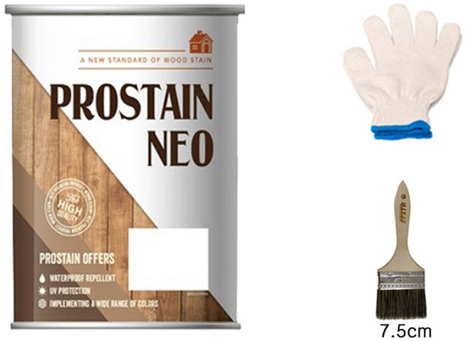 KCC 프로스테인 목재용 스테인 + 사은품 증정(목장갑+붓), 1개, 900ml, 마호가니(XC301)