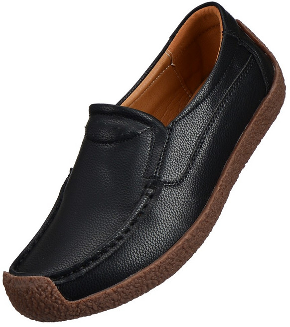 유세븐 효도화 여성용 가죽 데일리 로퍼 DM3002