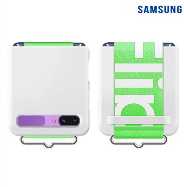 삼성정품 갤럭시 Z플립 1 2 5G 실리콘 커버 with 스트랩 1+1