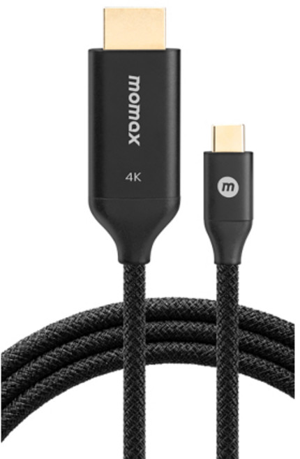 Momax Elite Link USB-C 轉 HDMI 2.0 連接線 2米 黑色, 1個