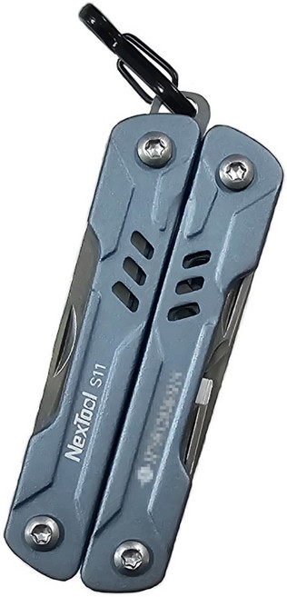 넥스툴 미니 세일러 플라이어 + 미니 카라비너 [한강사 A/S가능 시리얼 넘버], 1개, 블루