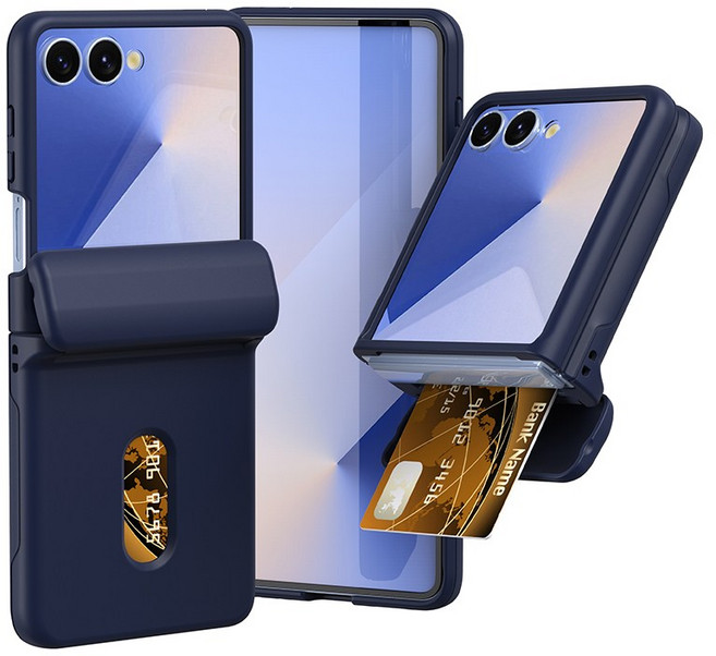 YINUO 갤럭시 z플립7 자동 힌지 보호 카드 수납 휴대폰 케이스