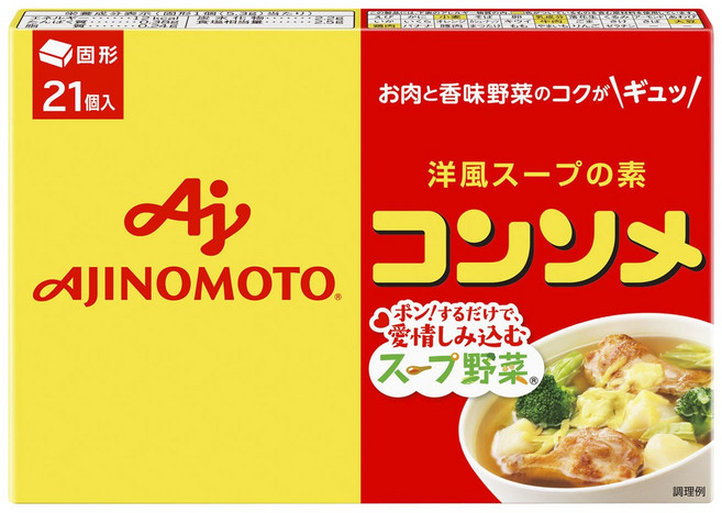 일본 아지노모토 콘소메 고형 큐브 21개입, 111.3g, 1개