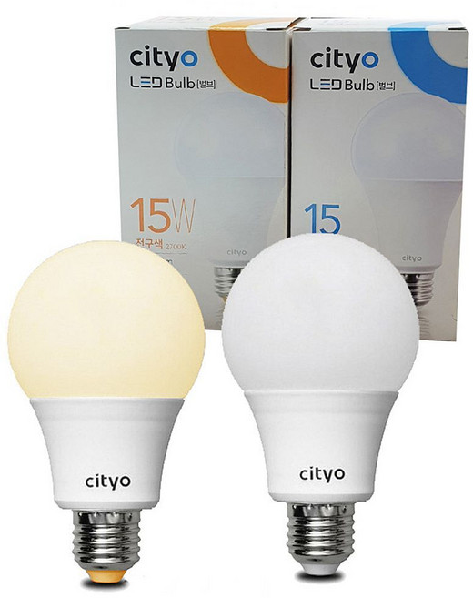 씨티오15W 안정기내장형 벌브 LED램프 볼전구, 주광색 형광등색, 1개, 옵션_주광색 형광등색