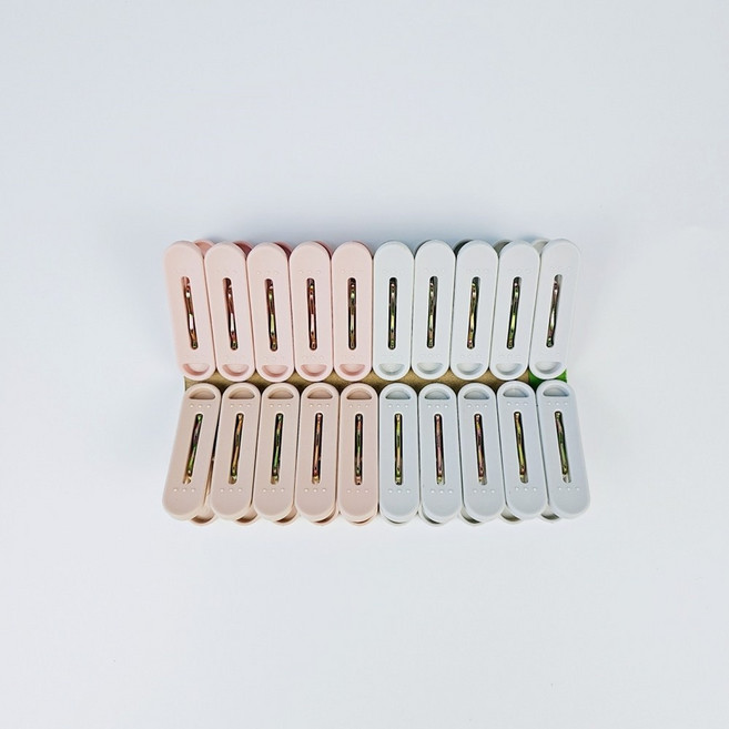 마코제이 빨래집게 양말 수건 걸이 소형 20P, 파스텔혼합, 1개