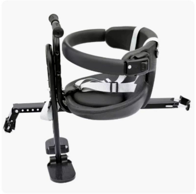 전기자전거 유아안장 자동차 시트 보조 앞좌석 의자, 일체형 시트-검정색, 1개