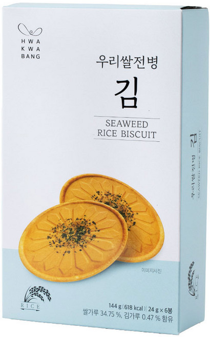 화과방 우리쌀전병 김 (24gx6봉), 144g