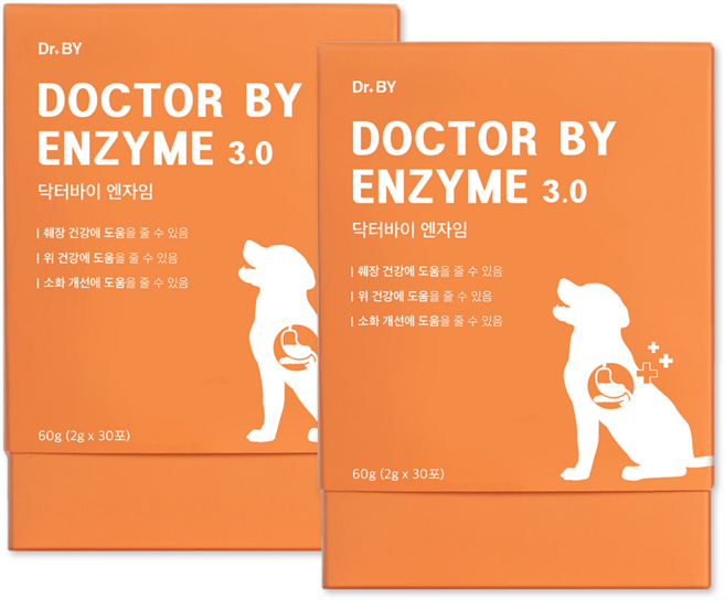 닥터바이 엔자임 강아지 췌장 영양제 소화 효소, 60g, 소화기능/췌장/위개선, 2세트
