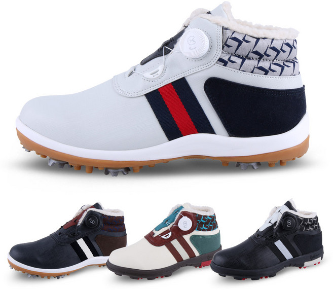 카시야 남/여 코어 오토락 스파이크 겨울용 부츠 골프화