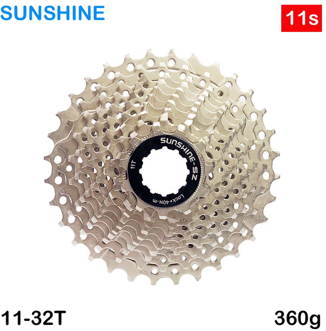 [썬샤인]자전거 스프라켓/MTB 11단 카세트 시마노 HG바디용, 1개