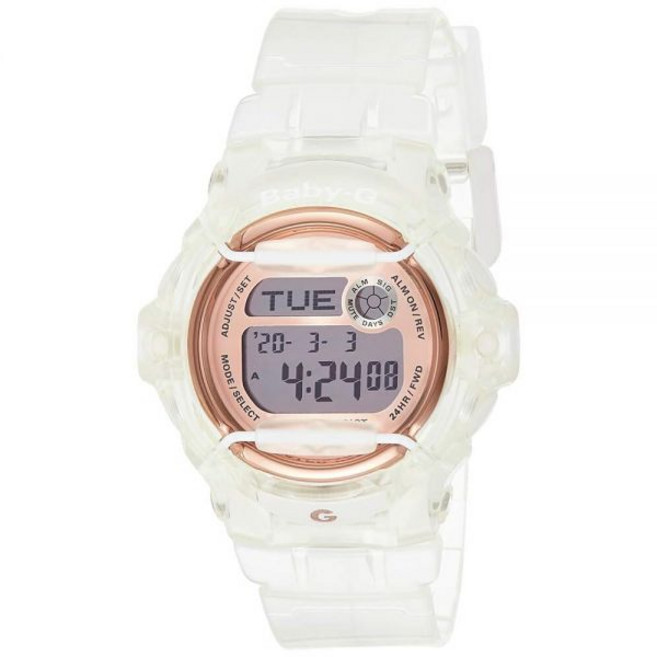 Casio 2018 BG-169G-7BCR 시계 베이비 G 고래 투명 멀티 디지털 쿼츠 무브먼트, Casio 2018 BG-169G-7BCR 시계 시계
