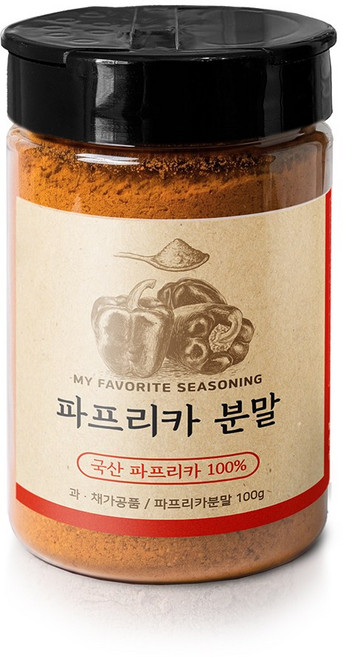 국산 100% 천연 파프리카분말 100g 1통, 1개