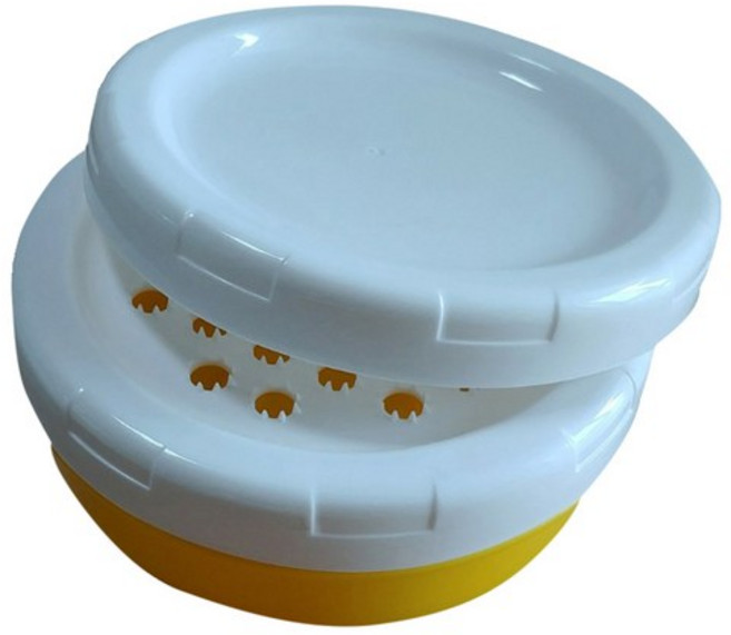 투에이산업 원형 강판 + 뚜껑 2p, green, 2개