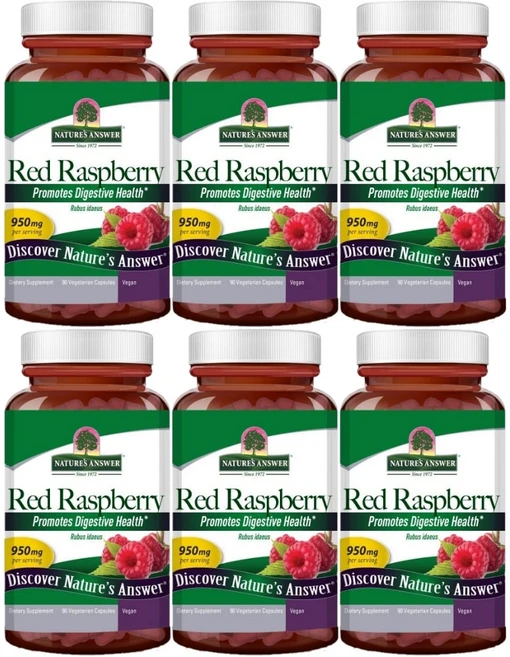 네이처스앤서 레드 라즈베리 950mg, 6개, 90정 - 쿠팡