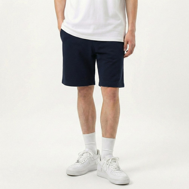 베이직 3단쭈리 5부 반바지 빅사이즈 밴딩 하프 팬츠 트레이닝 숏츠 남녀공용 S~3XL