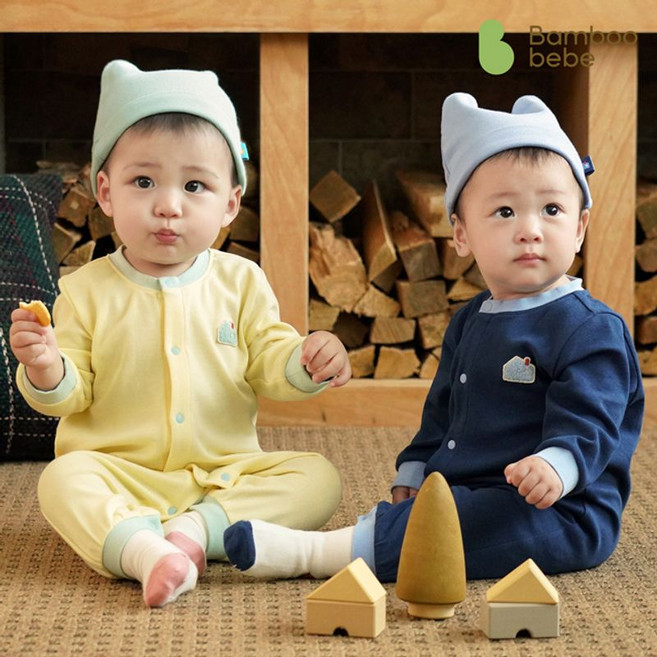 밤부베베 마운틴빌리지 우주복 모자 세트