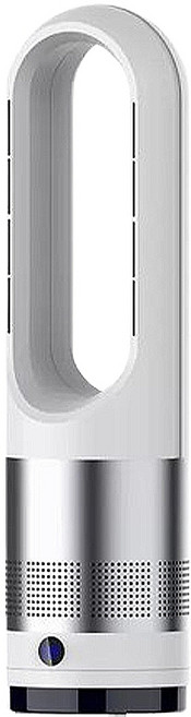 【LADUTA 拉布塔】新品 無葉風扇 冷風 靜音臺式風扇 家用電風扇 落地扇 空氣凈化扇, 冷風款, 18寸白銀色