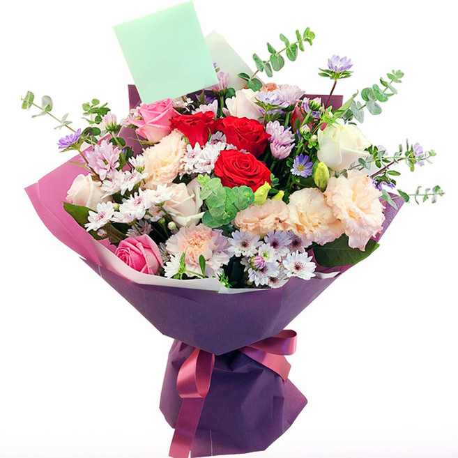 대박플라워 요조숙녀 꽃다발 생일 기념일 프로포즈 전시회 행사꽃다발 꽃배달서비스, 1개