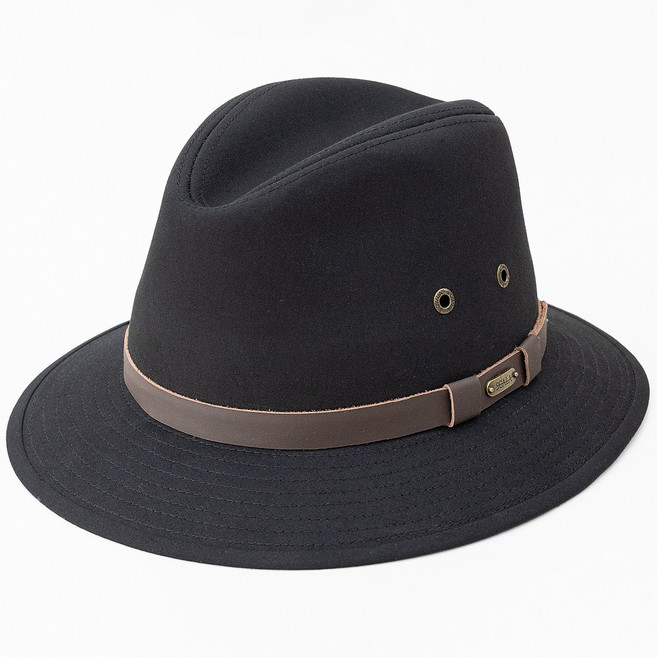 스칼라 게이블 코튼 페도라 모자