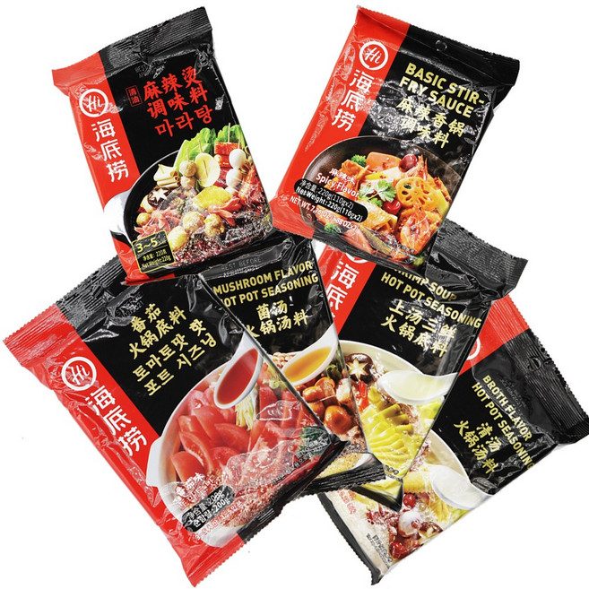 해디로 200g 하이디라오 육수 훠궈 마라탕 마라샹궈 마라롱샤 소스 즈마장 라조장 중국당면 푸주 재료, 1개
