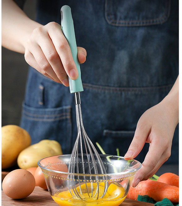 스텐 수동 거품기, 혼합색상, 1개