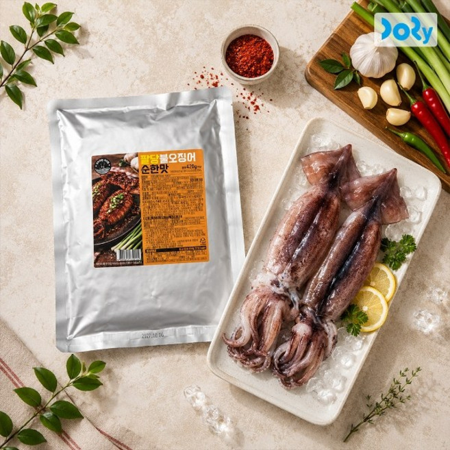 맛도리 [맛도리] 팔당불오징어 순한맛 2팩 맛집 오징어볶음, 팔당 불오징어 순한맛 2팩