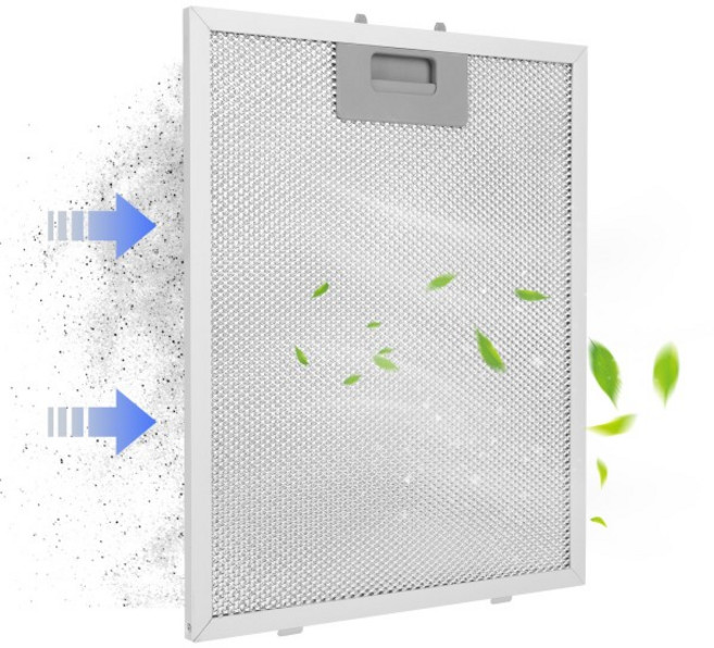 2PCS 알루미늄 메쉬 필터 주방 후드 오일 320x260mm 그리스 홈 레인지 액세서리