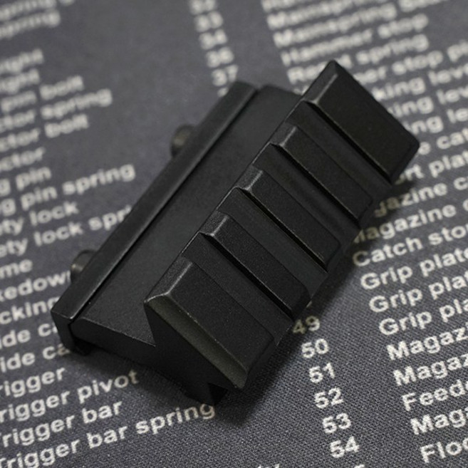 |건스토리| 4 Slot 45도 Side Mount / 20mm / 마운트, 1개, 4slot_45