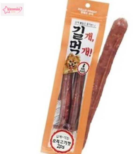 서락 참좋은간식 길개먹개 오리고기맛 2개 댕댕이간식애완용품, 64g