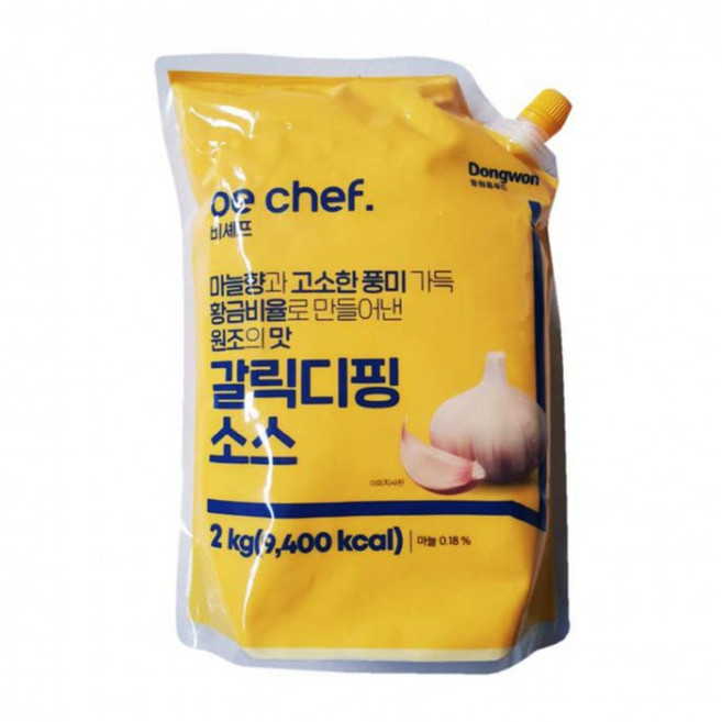 동원홈푸드 갈릭 디핑 소스 냉장 2kg, 1개, 1ml