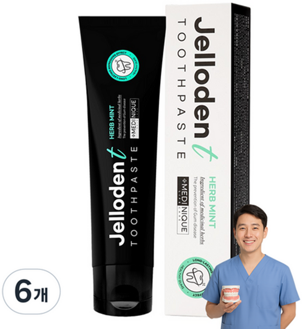 메디니크젤로덴티잇몸치약, 150g, 6개