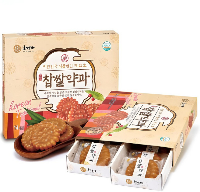 호정가 찹쌀약과, 490g, 4개