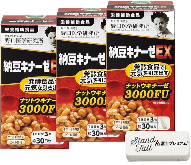 낫토키나아제 프리미엄 나또키나아제 서플리먼트 3000FU 90정 노구치 의학연구소 (90정 x3개) - 쿠팡