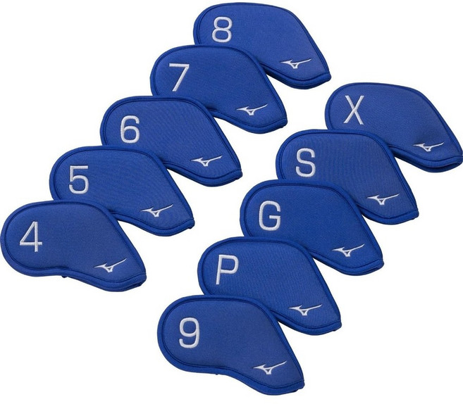 미즈노 골프 아이언 커버 세트 남녀공용, 블루